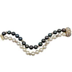 Bracelet BOUCHERON en or jaune, perles et diamants