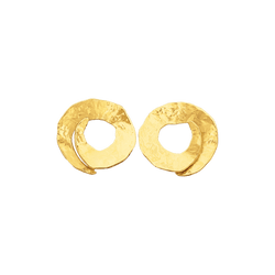 Boucles d'oreilles Arthus-Bertrand en or jaune.