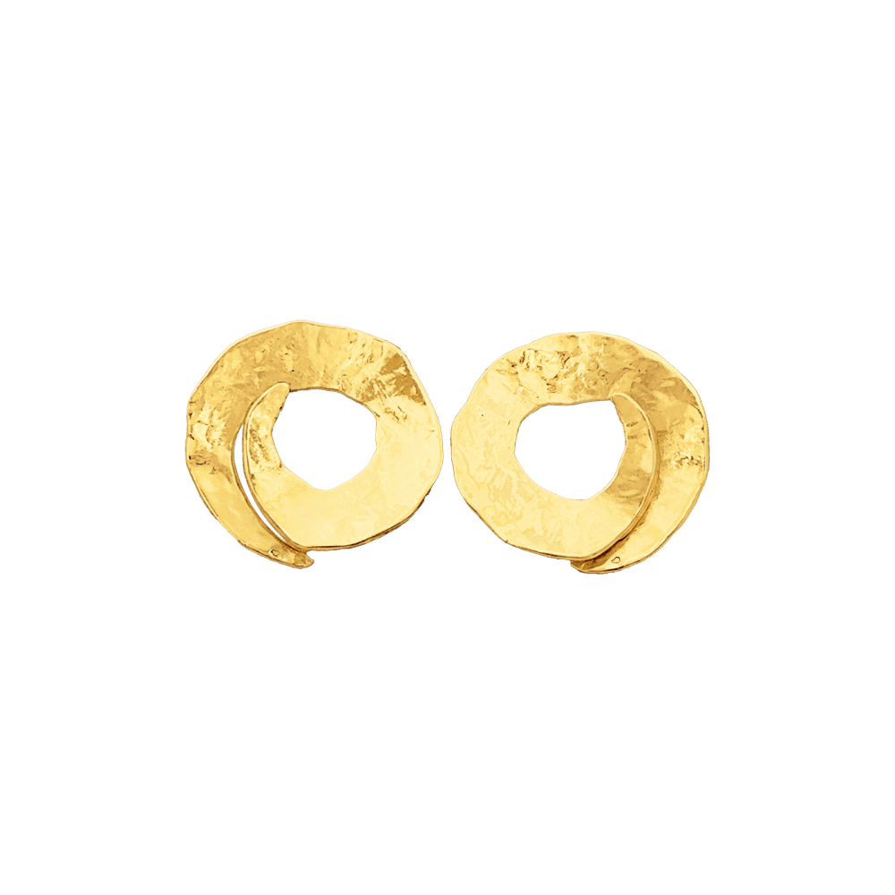 Boucles d'oreilles Arthus-Bertrand en or jaune.