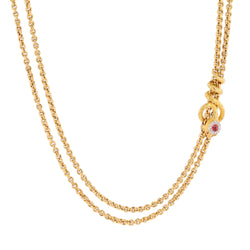 Collier Sautoir en or jaune et diamants