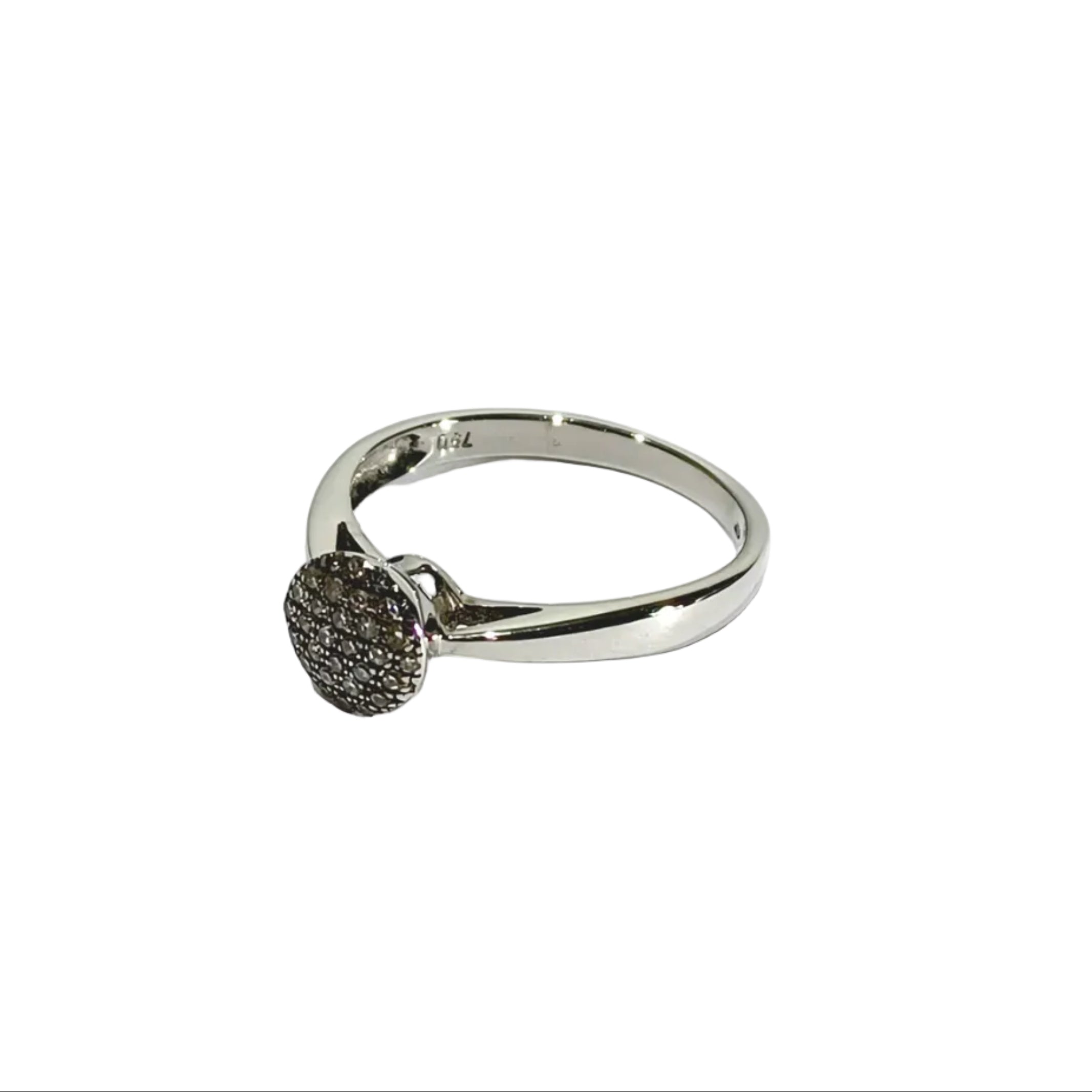 Bague en or blanc et diamants