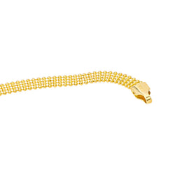 Collier Maille boule Or jaune