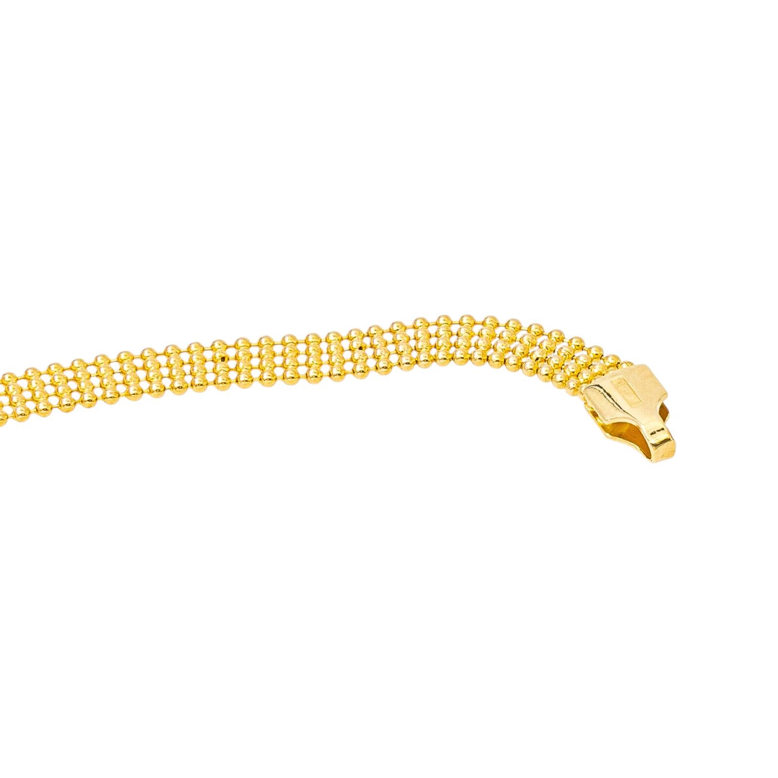 Collier Maille boule Or jaune