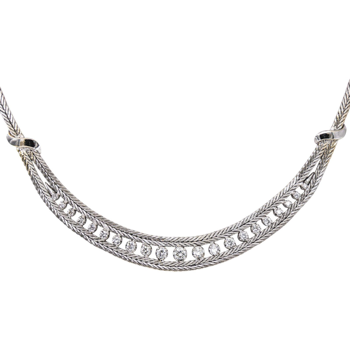 Collier  Or blanc Diamant