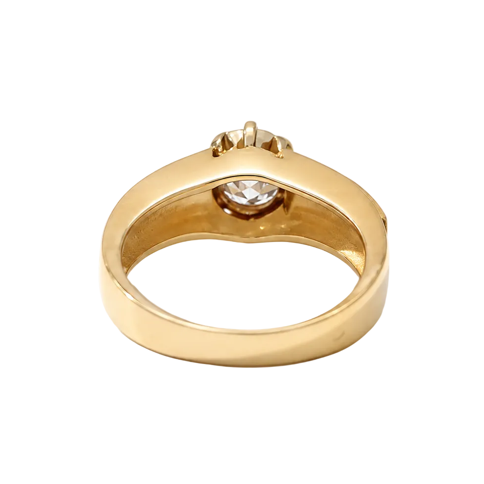 Bague Solitaire en or jaune et diamant