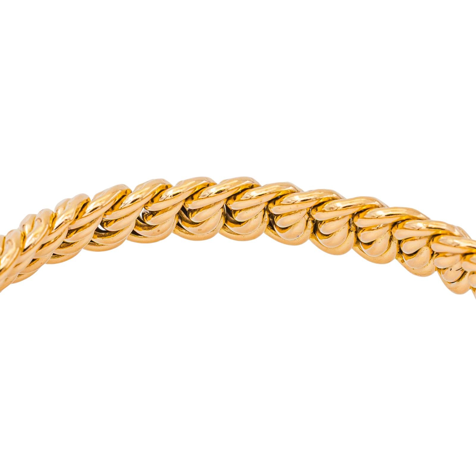 Bracelet Maille américaine Or rose
