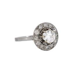Bague Entourage en or blanc et diamants
