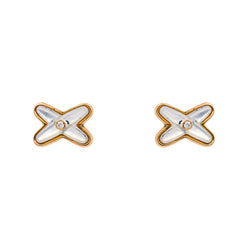 Chaumet Boucles d'oreilles Jeux de liens Or rose Diamant