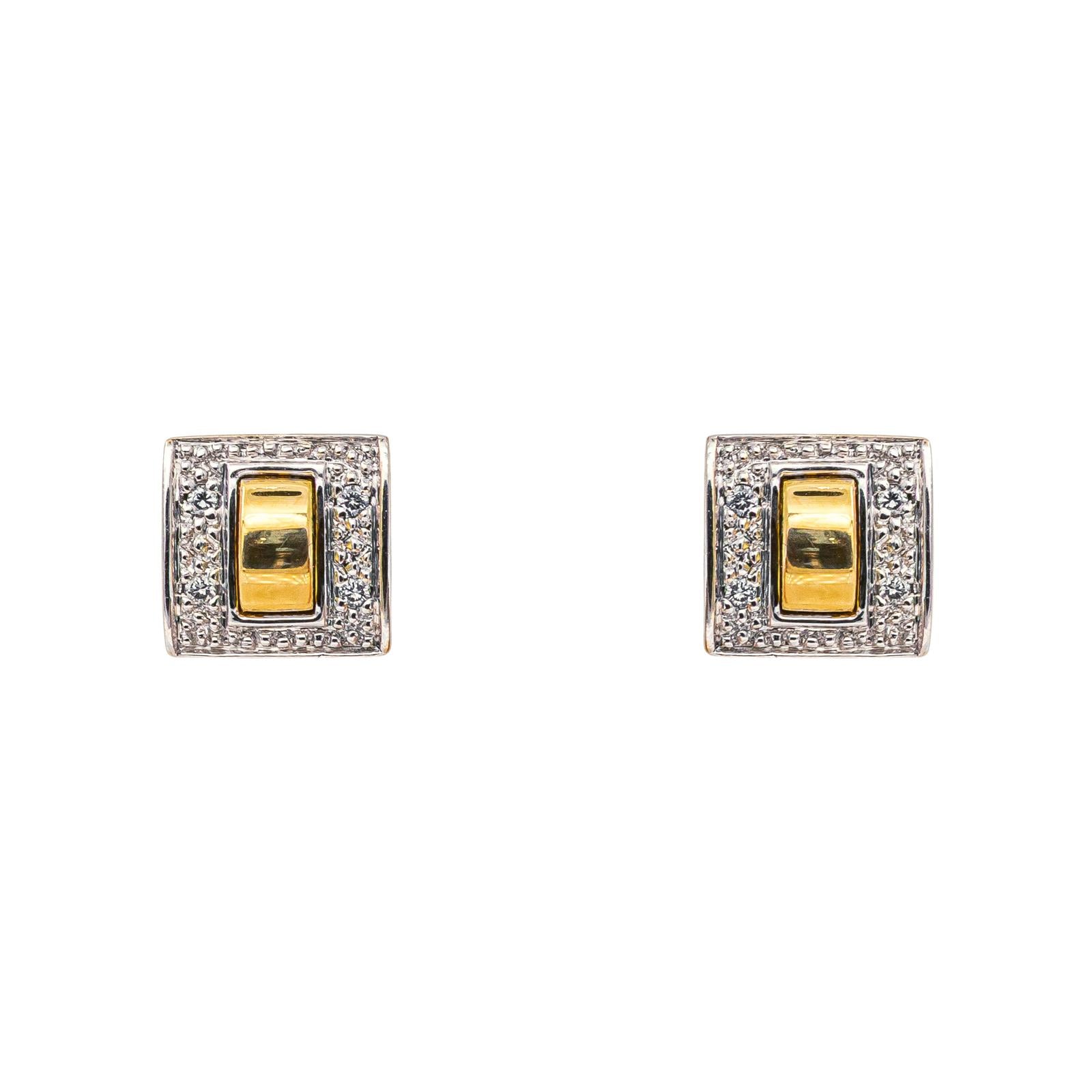 Boucles d'oreilles Or blanc Diamant
