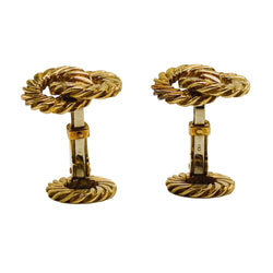 Boutons de manchette VAN CLEEF & ARPELS en or jaune