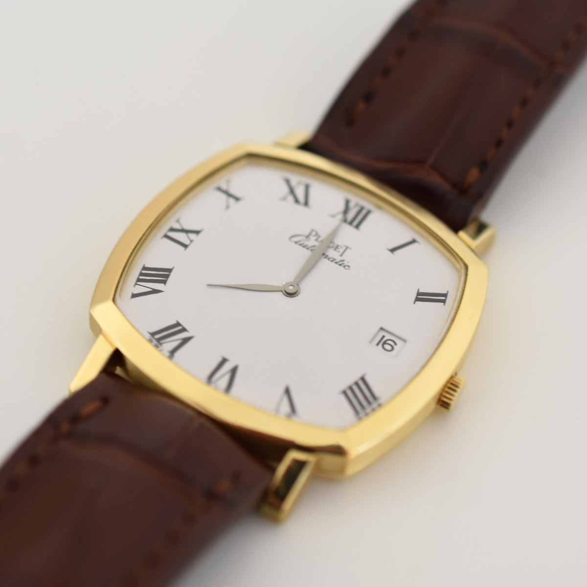 Piaget Coussin automatique, réf. 13406, or 18 carats 750/1000, années 70