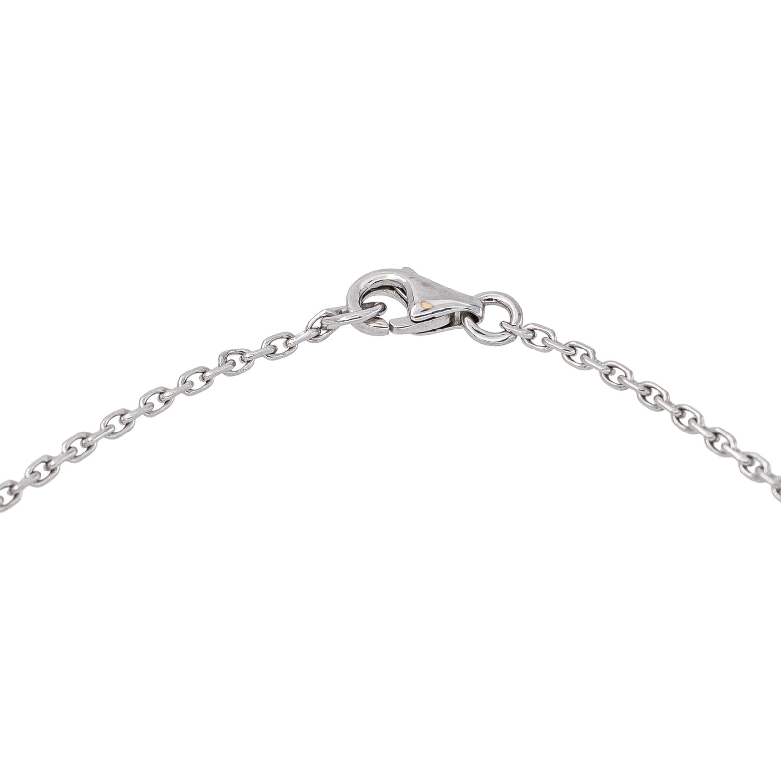 Bracelet Maille forçat Or blanc Nacre