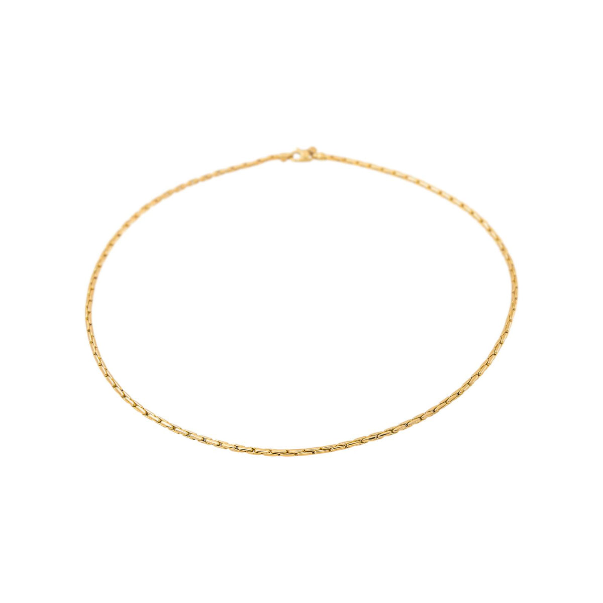 Collier Maille Grain de riz Or jaune