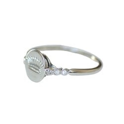 Bague en platine et diamants