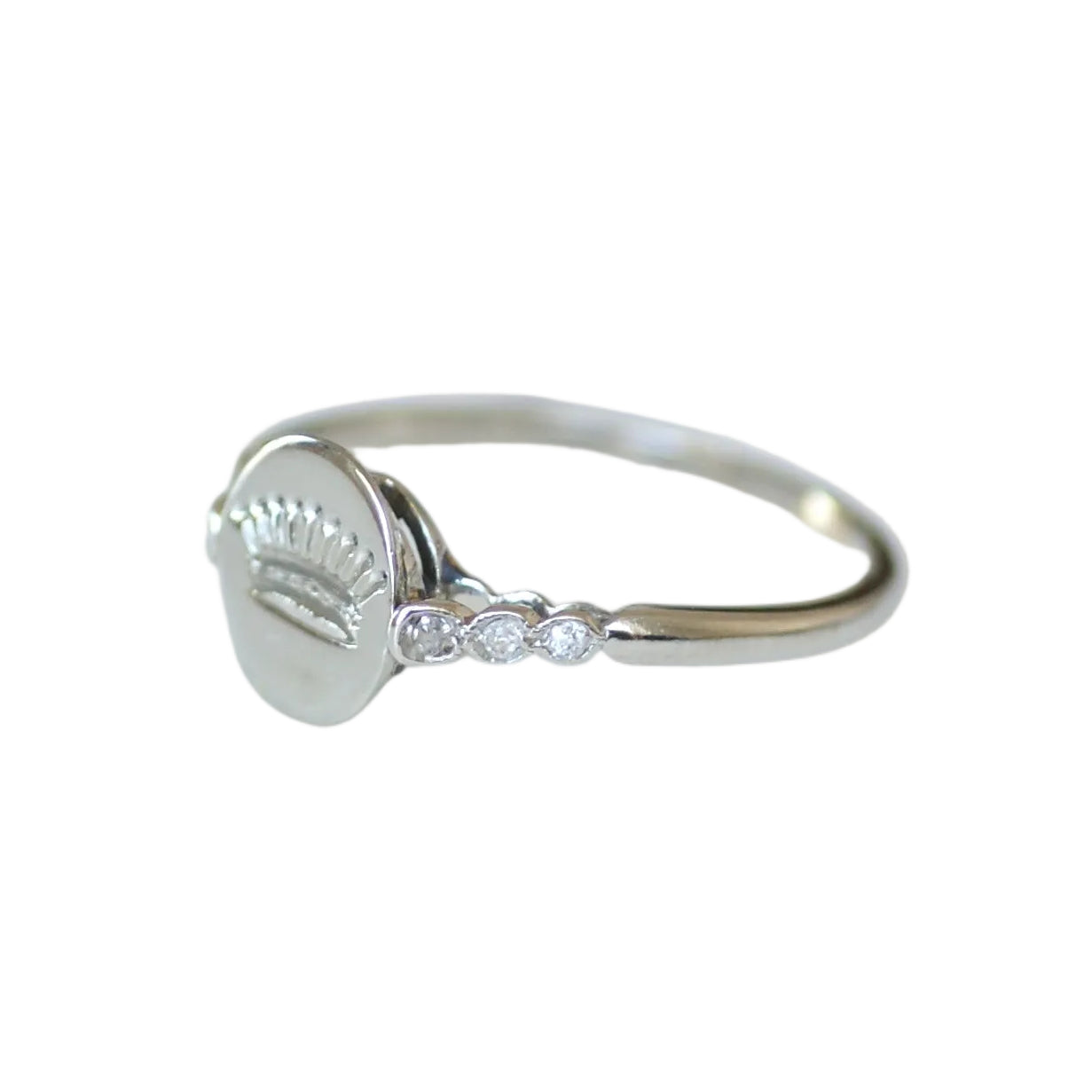Bague en platine et diamants