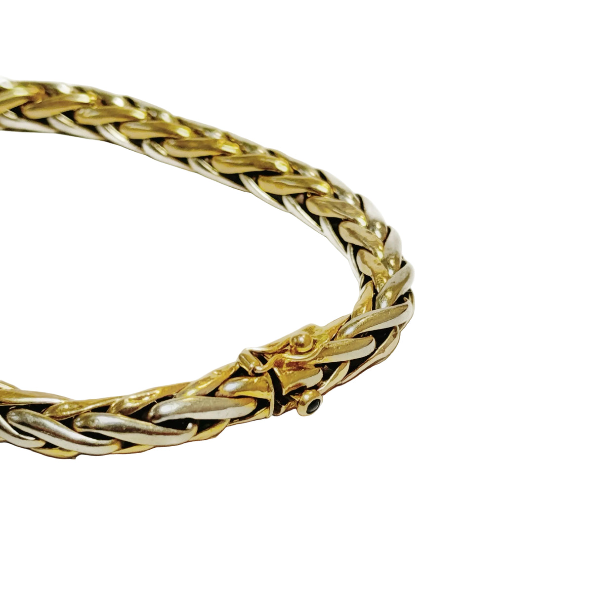 Bracelet souple deux ors