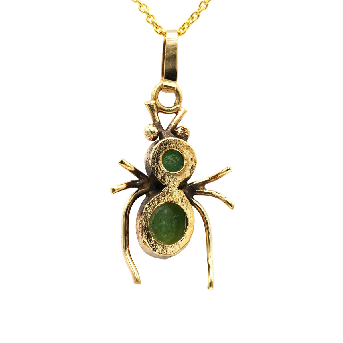 Pendentif en or jaune et aventurines