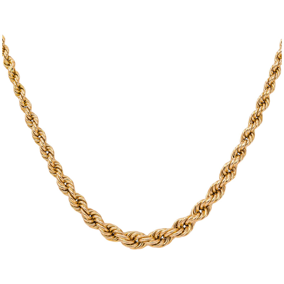 Collier Maille Corde Or rose