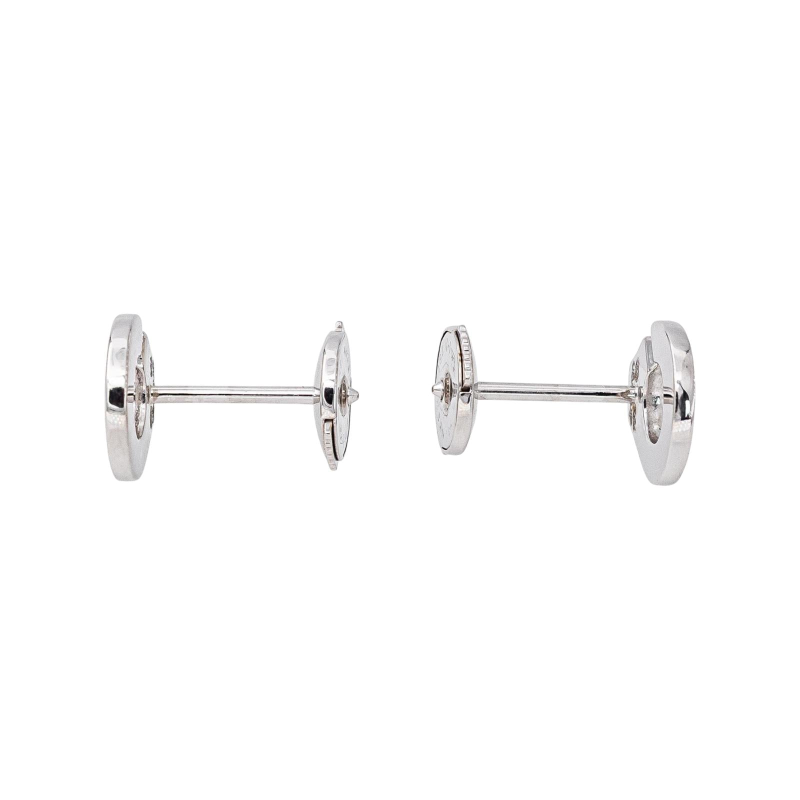 Dinh Van Boucles d'oreilles Menottes Or blanc Diamant