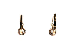 Boucles d'oreilles Dormeuses en or jaune et diamants