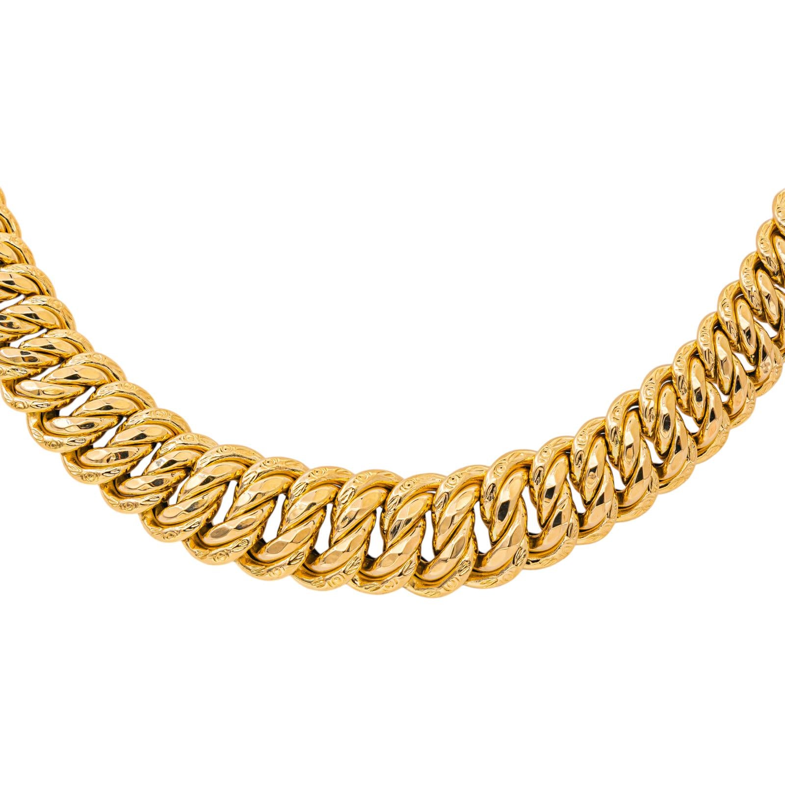 Collier Maille Américaine Or jaune