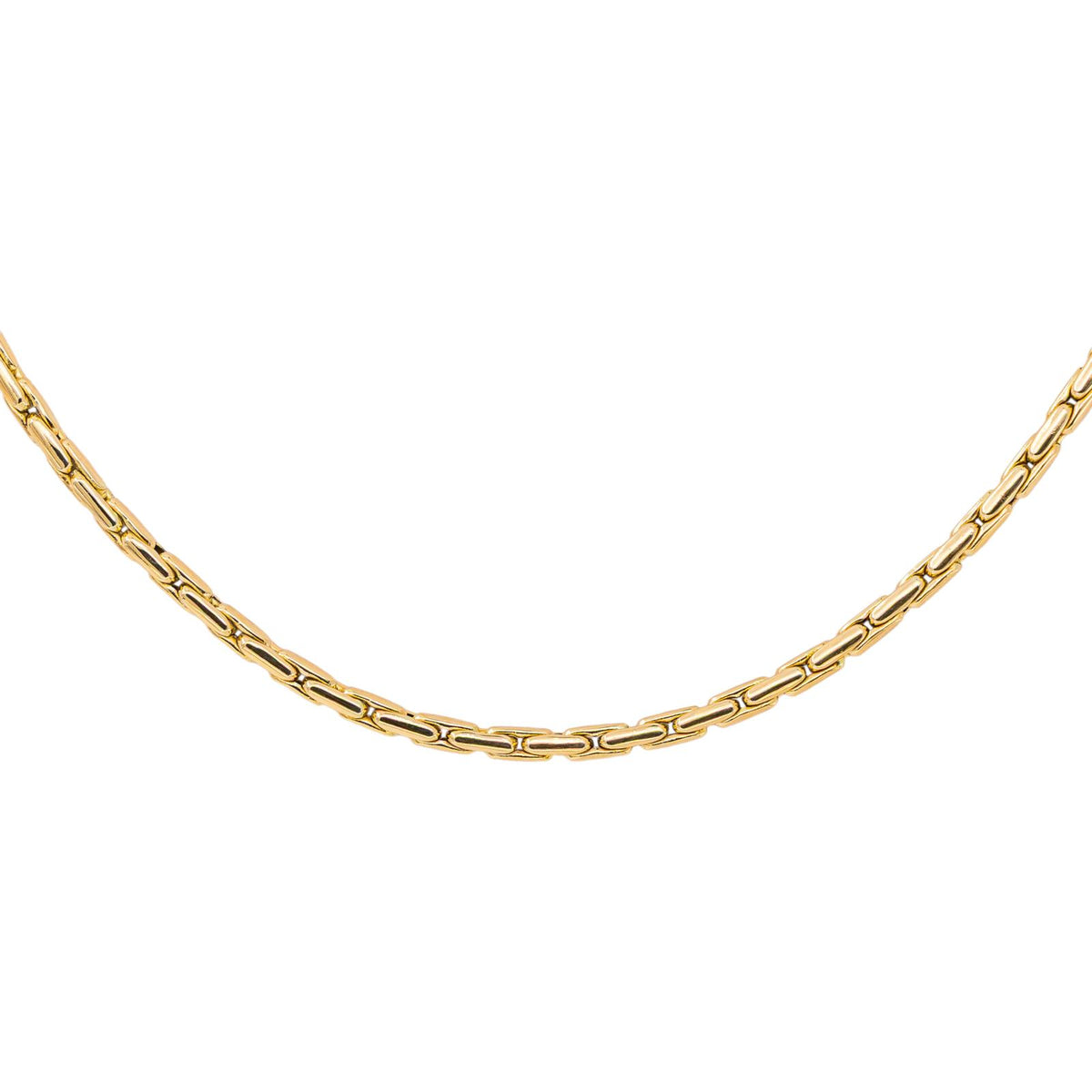 Collier Maille Grain de riz Or jaune