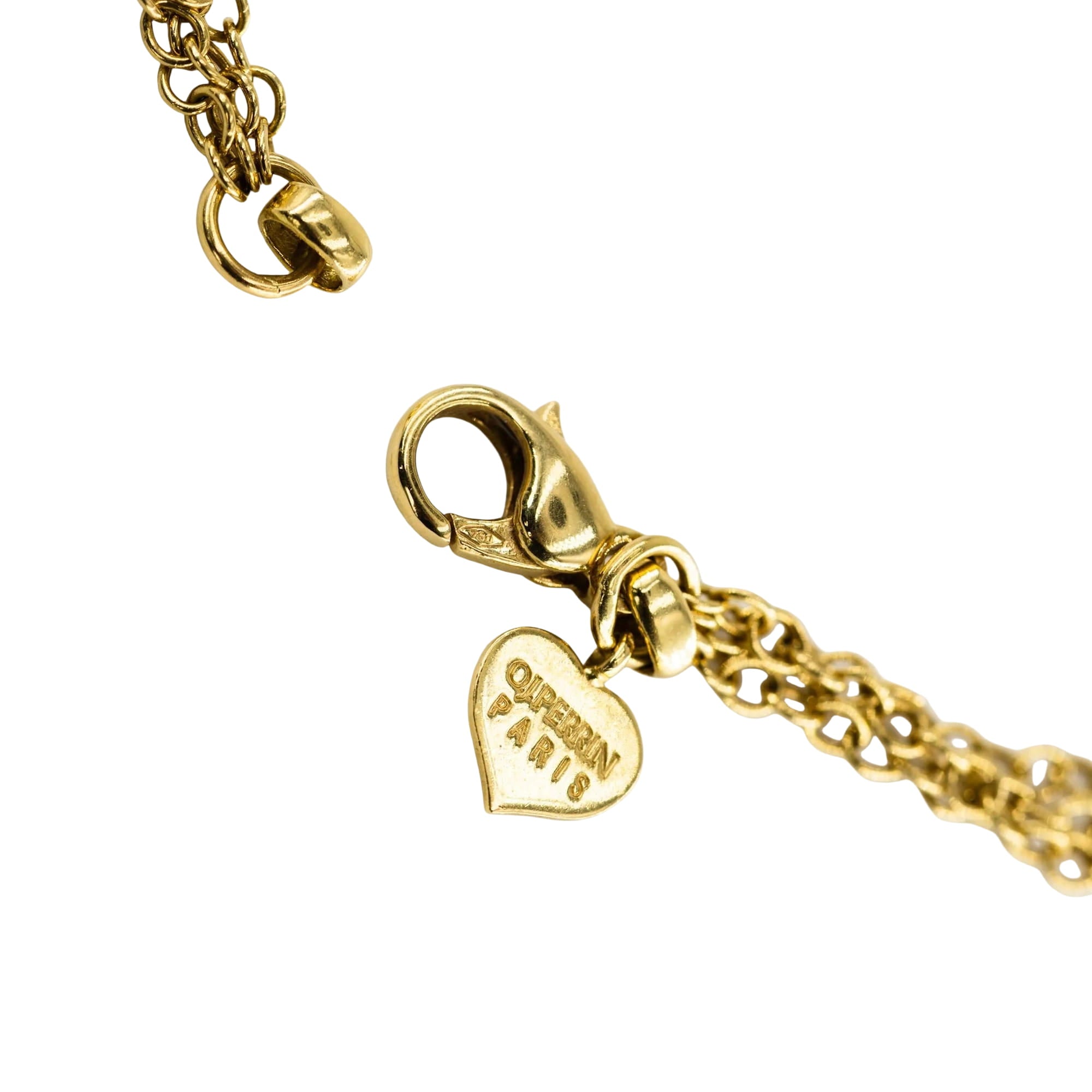 Collier Pendentif O.J. PERRIN "Coeur Légendes" en or jaune
