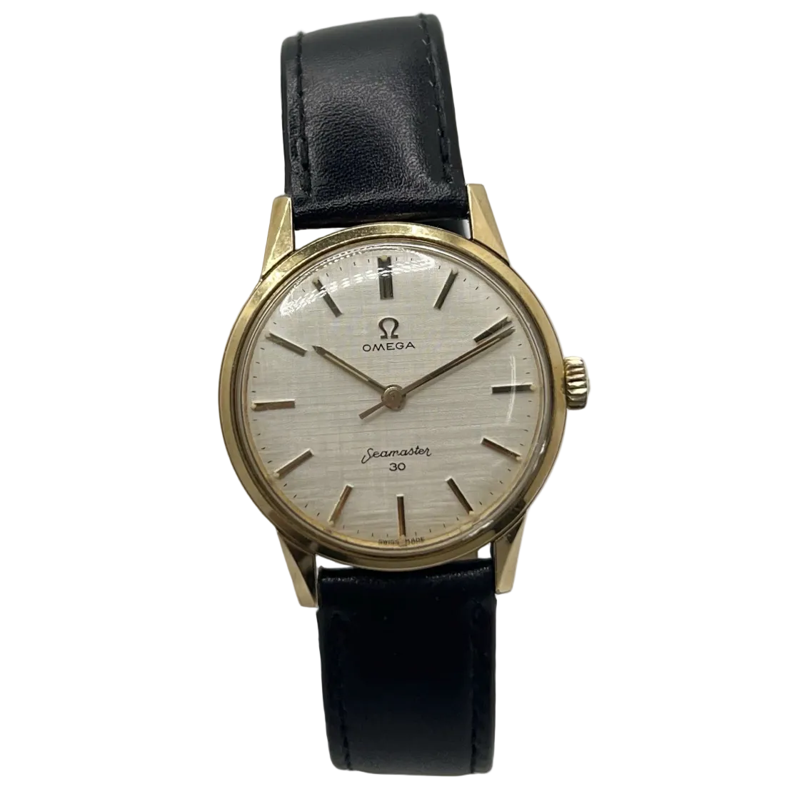 Montre OMEGA Seamaster 300 en acier et cuir