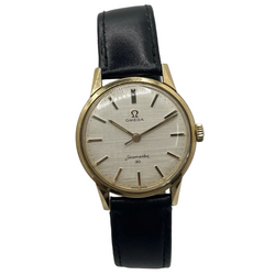 Montre OMEGA "Seamaster 300" en acier et cuir