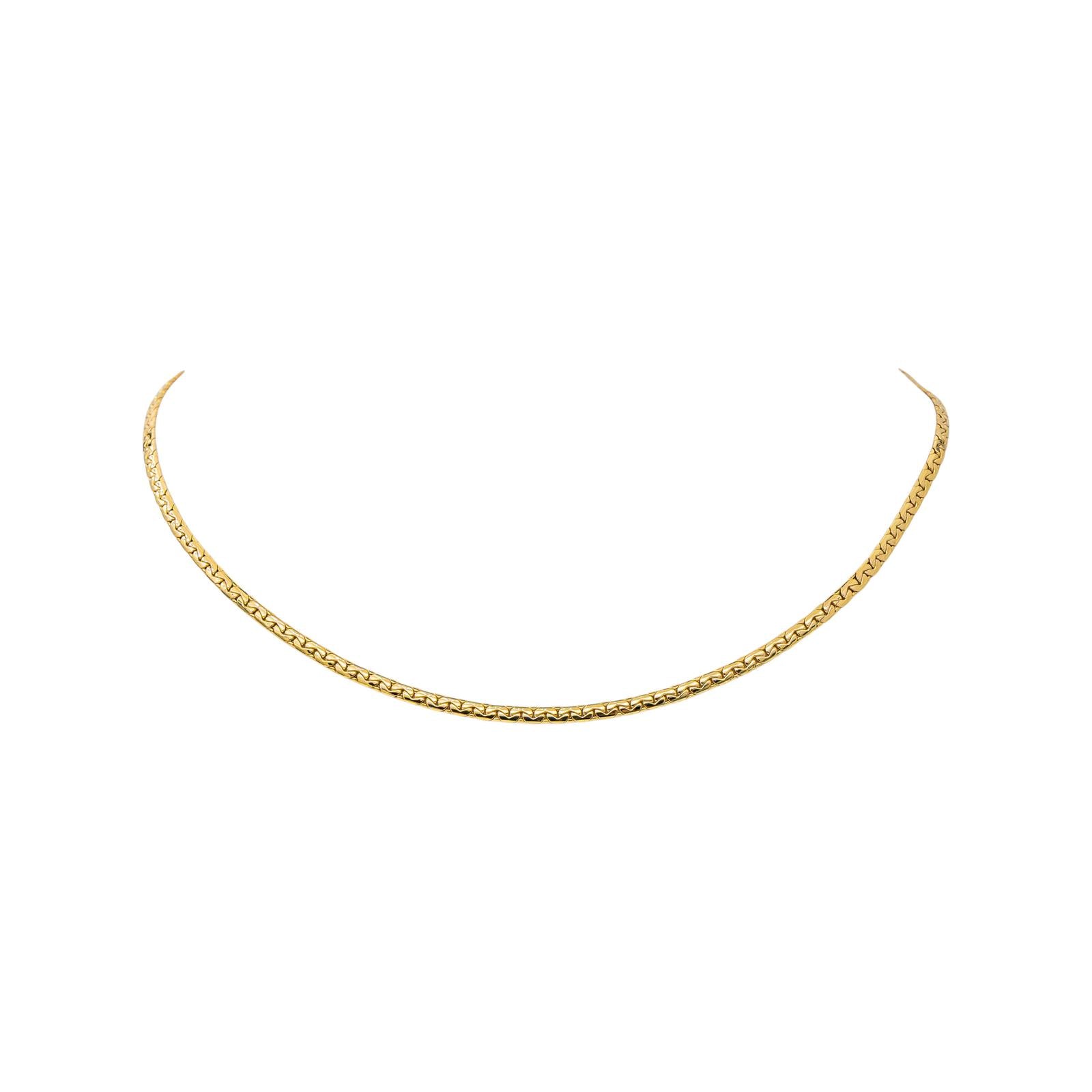 Collier Maille haricot Or jaune