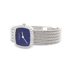 Montre Femme Vacheron Constantin, or blanc et diamants.