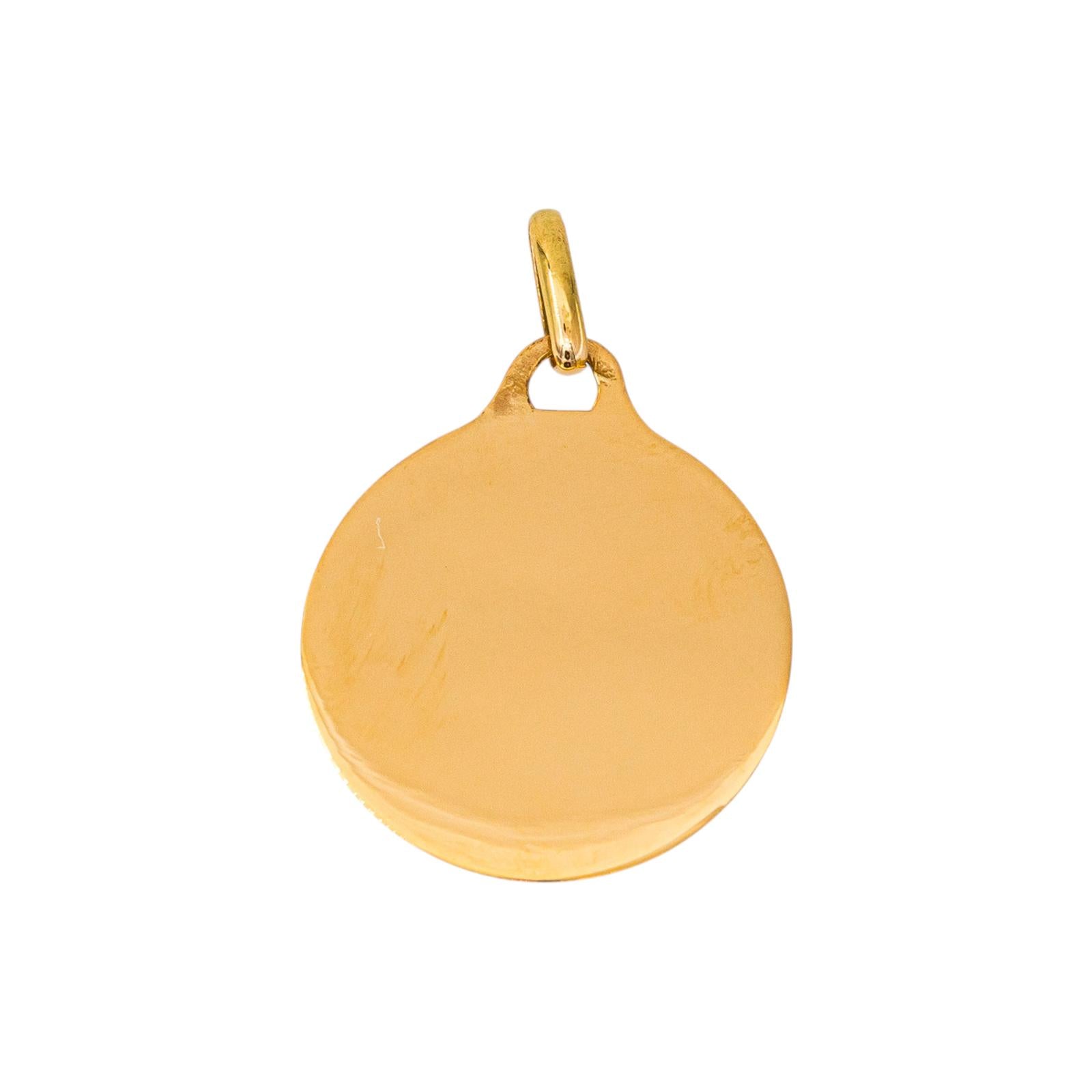 Augis Pendentif Médaille  Or jaune