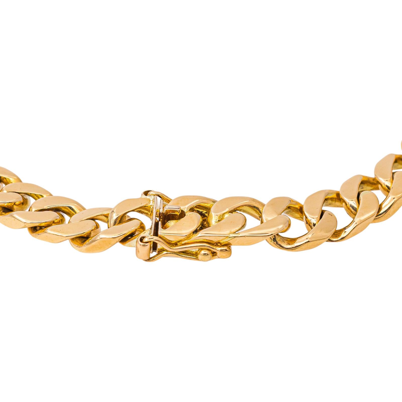 Bracelet Maille Gourmette Or jaune