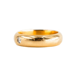 Bague Solitaire en or jaune et diamant