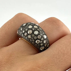 Bague Dôme POMELLATO "Tango" en or jaune et diamants