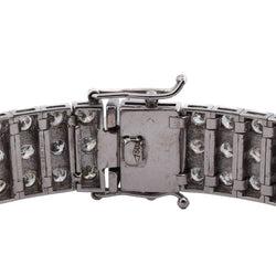 Bracelet Ligne en or blanc et diamants