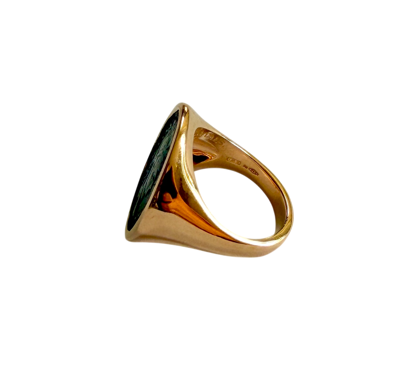 Bague Chevalière BULGARI Monete en or rose et bronze