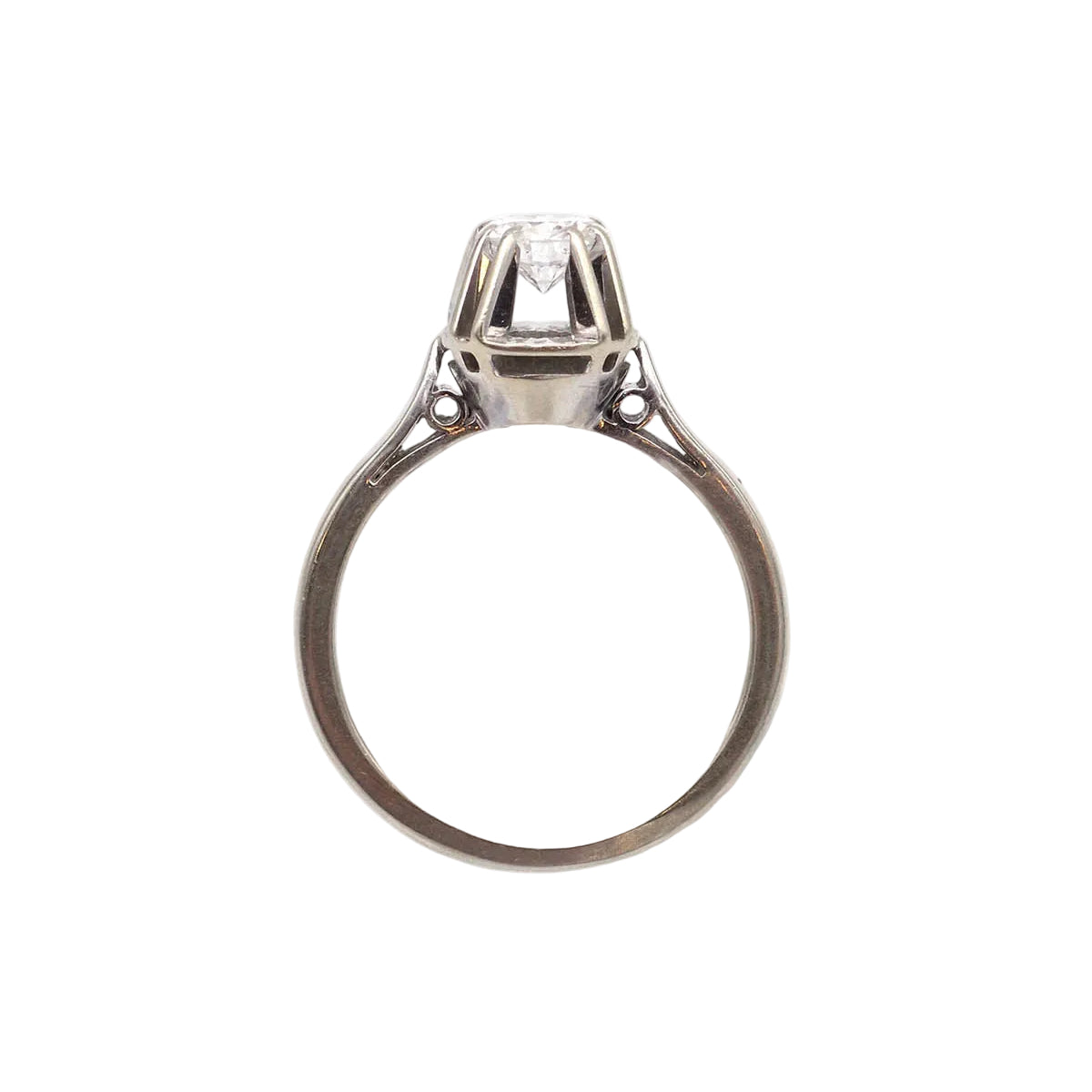 Ring Solitaire in white gold and diamond