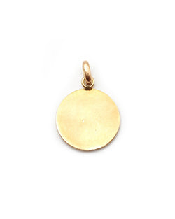 Médaille AUGIS en or jaune, rubis et diamant