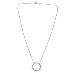 Collier Pendentif TIFFANY & CO. "Open Circle" en platine et diamants
