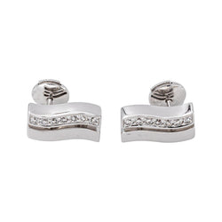 Boucles d'oreilles Puces  Or blanc  Diamant