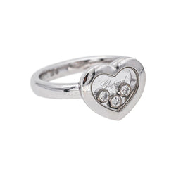 Chopard Bague Happy Diamond Or blanc Diamant
