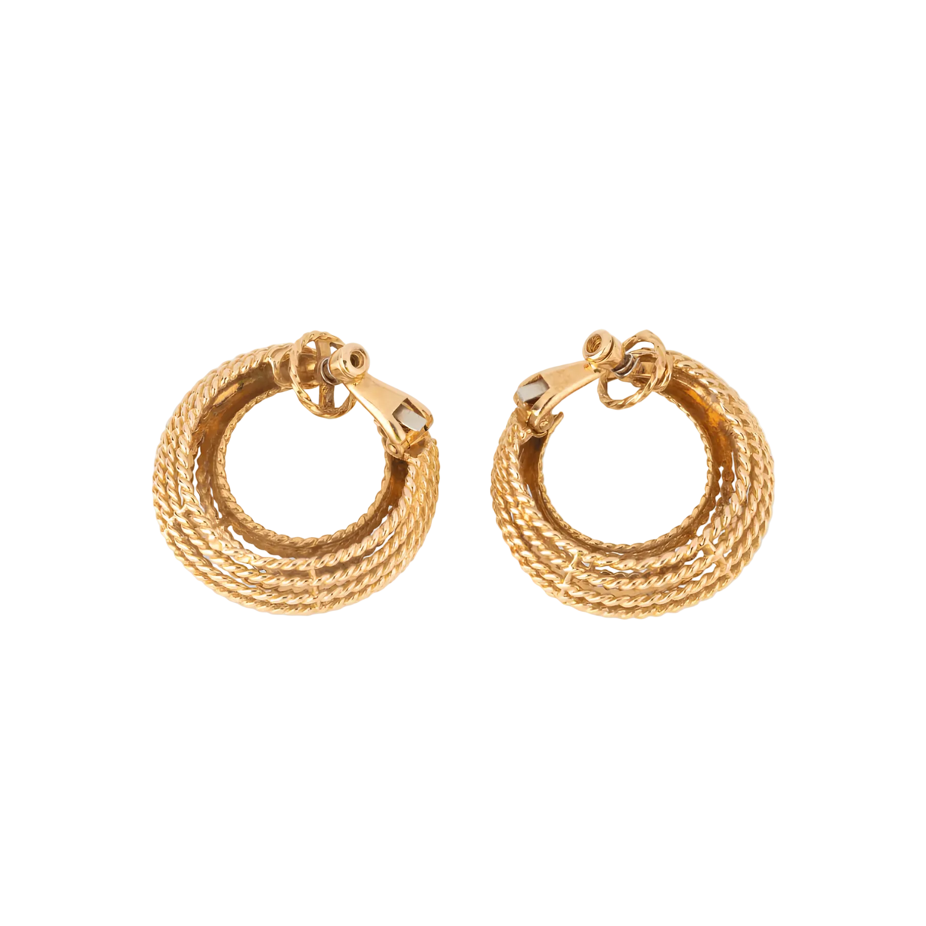 Boucles d'oreilles Créoles en or jaune