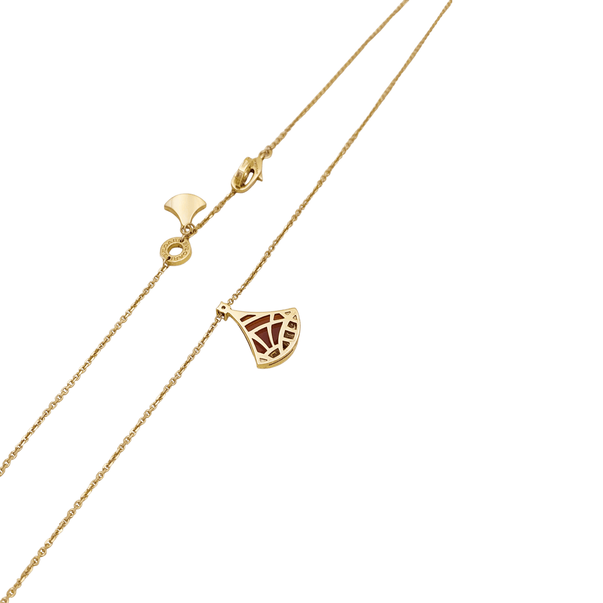 Collier Pendentif BULGARI "Divas' Dream" en or rose, cornaline et diamants