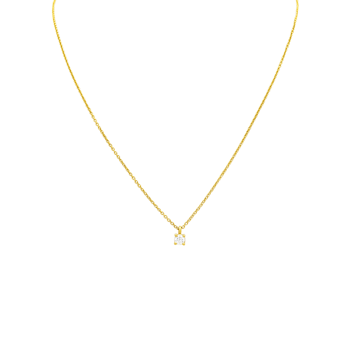 Collier Pendentif TIFFANY & CO Tiffany Solitaire en or rose et diamant