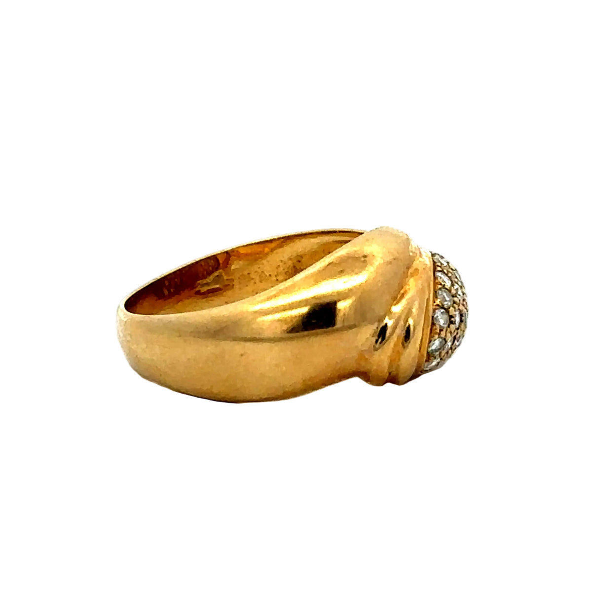 Bague Cocktail en or jaune et diamants
