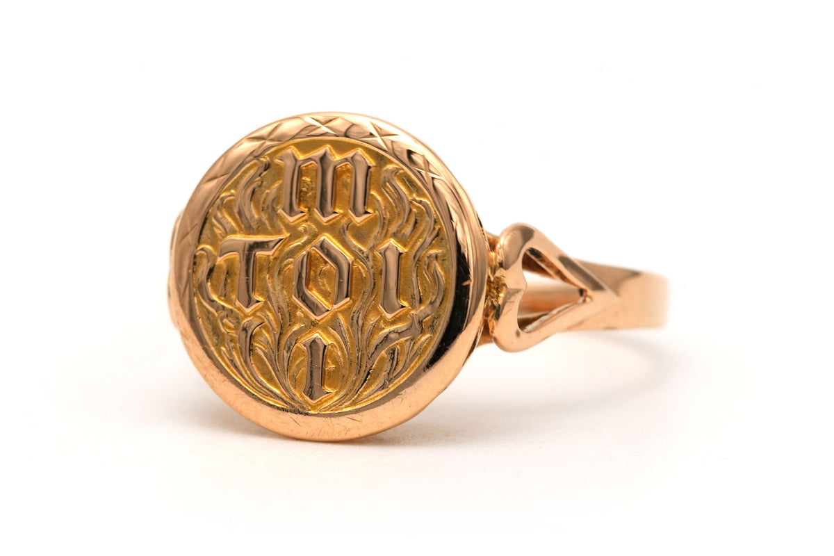 Bague Chevalière en or jaune