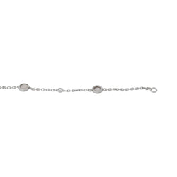 Bracelet Maille forçat Or blanc Nacre