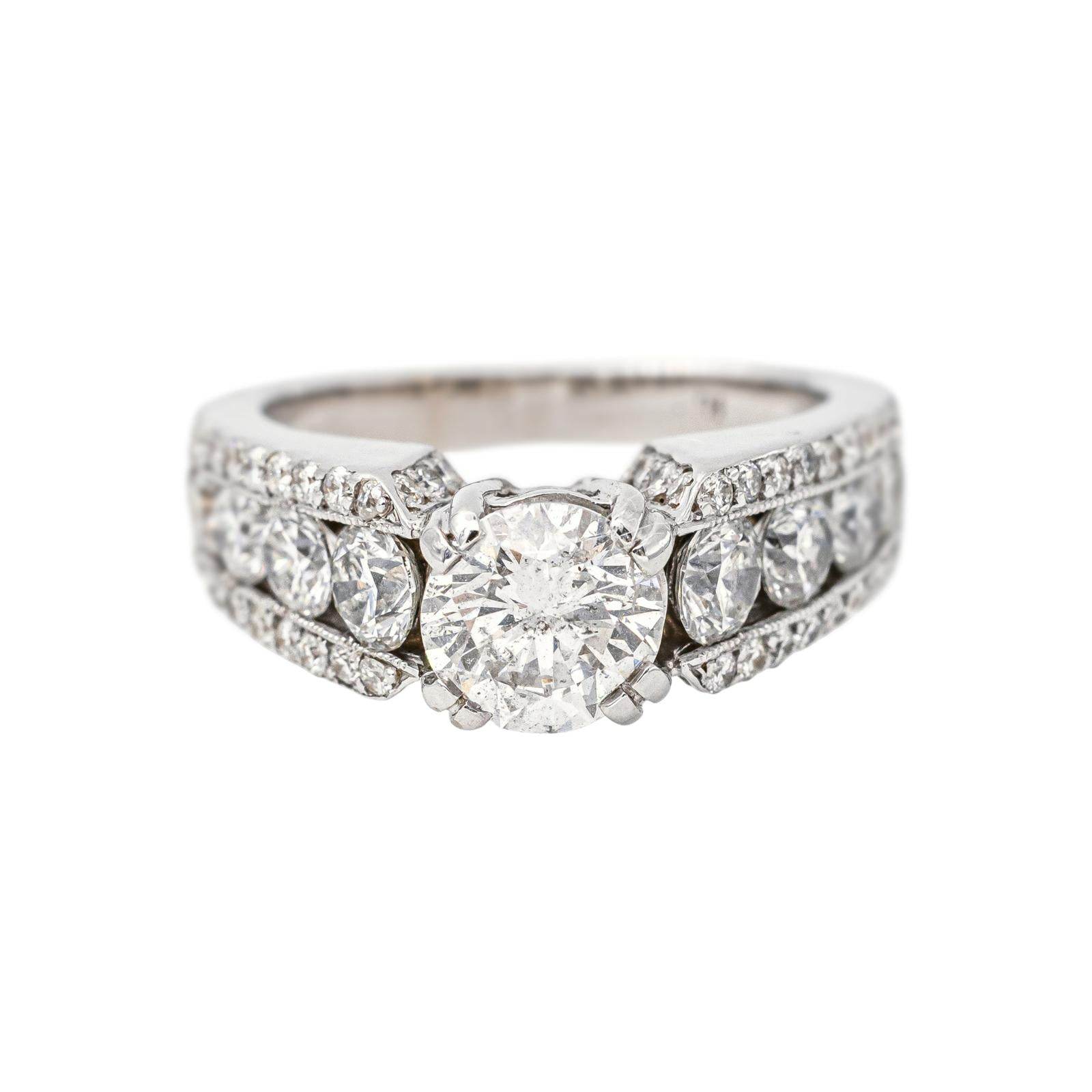 Bague Solitaire Or blanc Diamant
