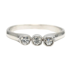 Bague Trilogie en or blanc et diamants